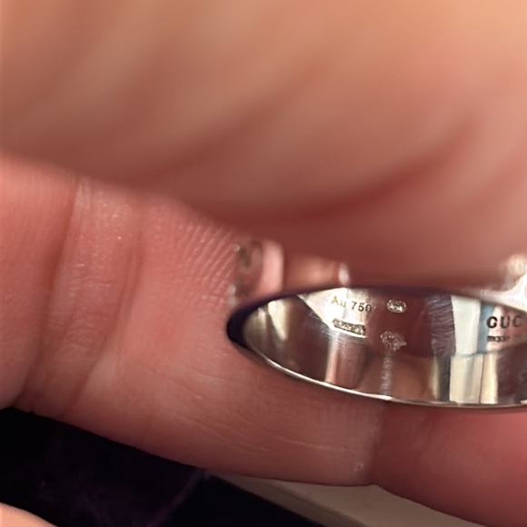 Authentic 18k Gold Icon WIDE Ring Size 8  (size18 in Italy) w/Original box etc - Picture 5 of 8